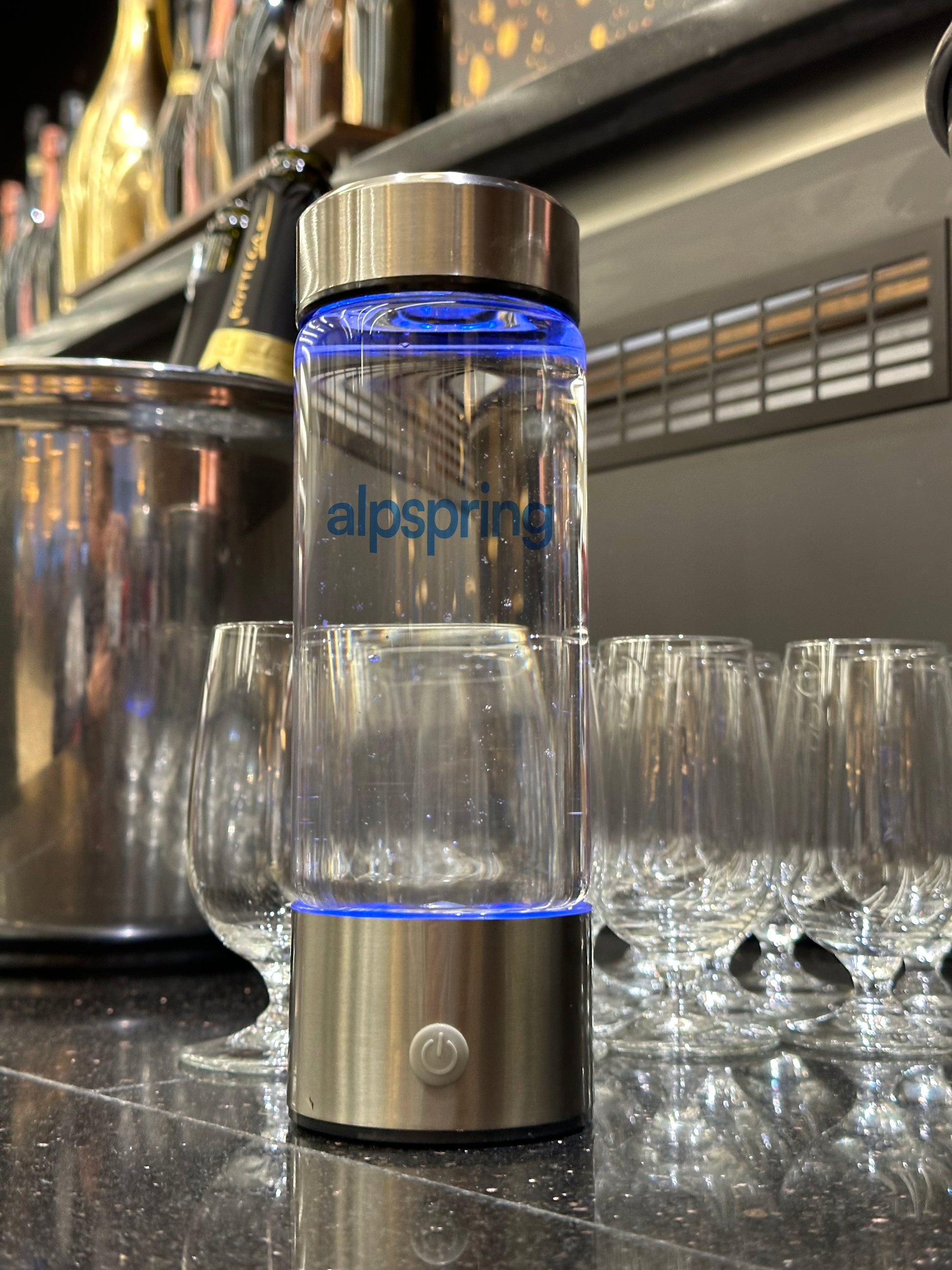 alpspring iLive H2 bottle wine